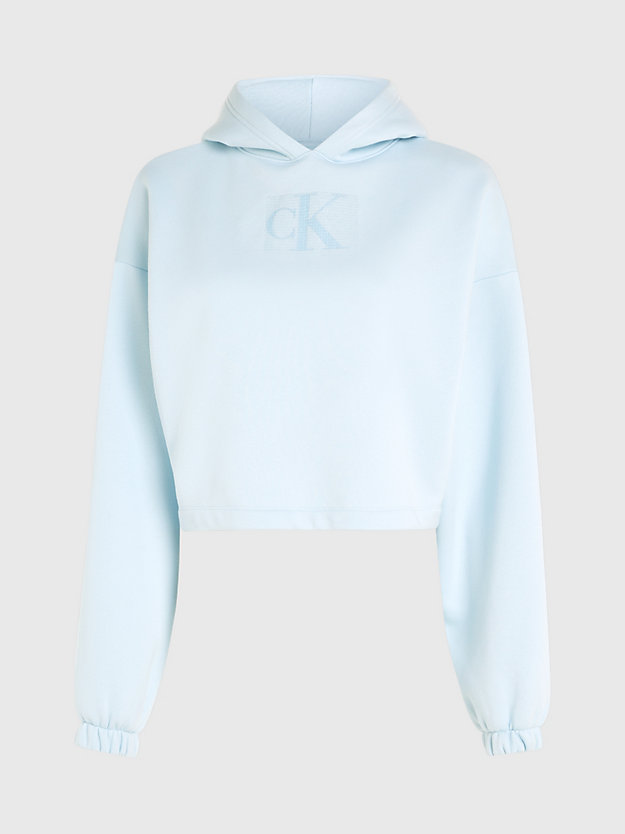 Moletom cropped com logo de lantejoulas