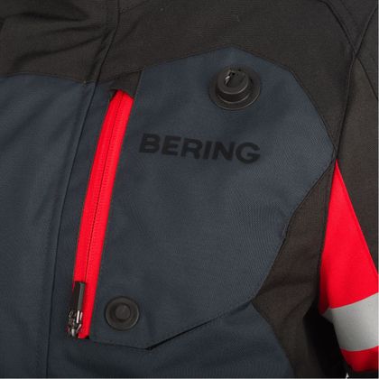 Veste Bering LADY HALIFAX - Gris / Rouge