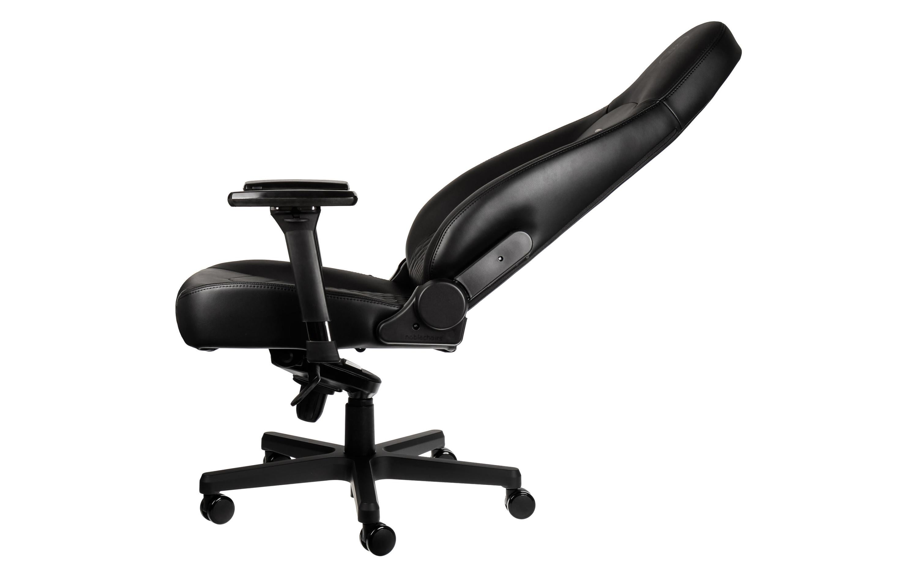 Gaming-Stuhl ICON Echtleder Schwarz<br>Echtleder-Computersessel