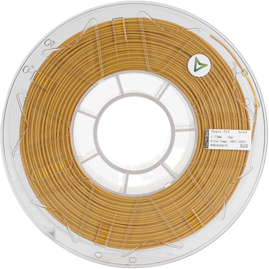 Creality  Hyper PLA RFID Gold, 1,75 mm / 1000 g    Maximale Druckeffizienz mit RFID Erkennung in Gold