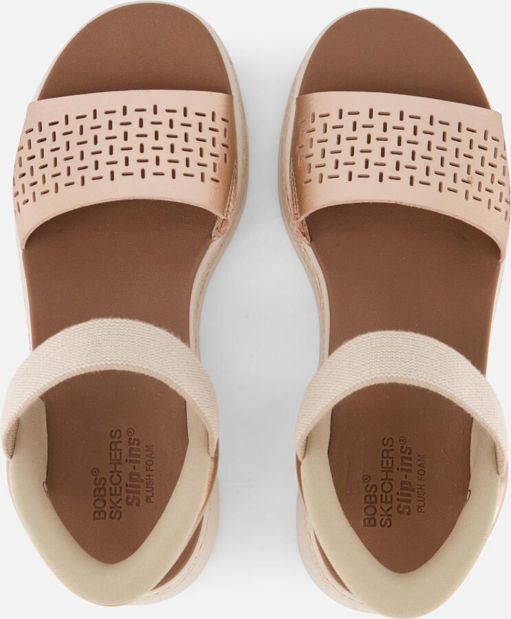 Skechers Slip-ins Bobs Sun Ray Step Aside Dames Sandalen Goud