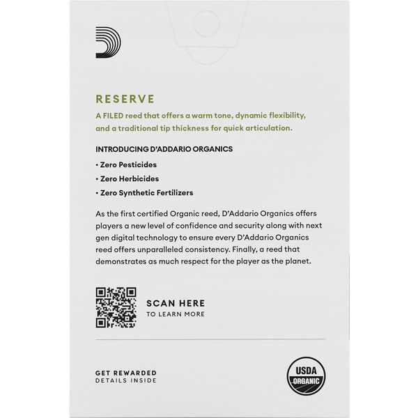 DAddario Woodwinds Organic Reserve SOP 3.0+