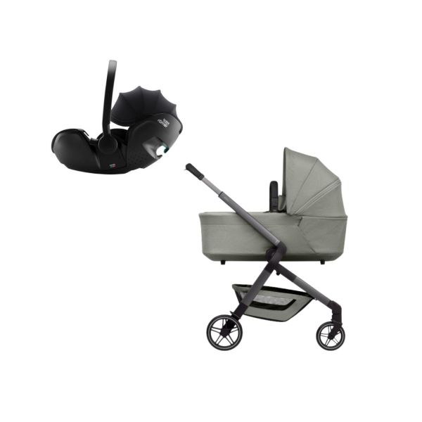 Joolz Hub 2 Kinderwagen 3-in-1 - Sandy Taupe | Britax Römer Baby-Safe Pro Autostoeltje - Galaxy Black