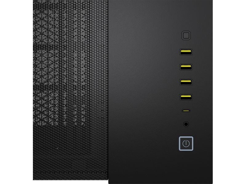 Corsair PC-Gehäuse 6500D Airflow Schwarz Mid-Tower PC-Case mit Zwei-Kammer-Design und herausragendem Luftstrom