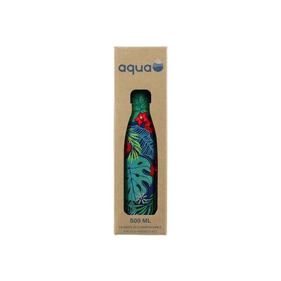 Aqua Fancy - Gourde Bouteille isotherme 500 ml - double paroi - disponible dans différentes couleurs - Viquel