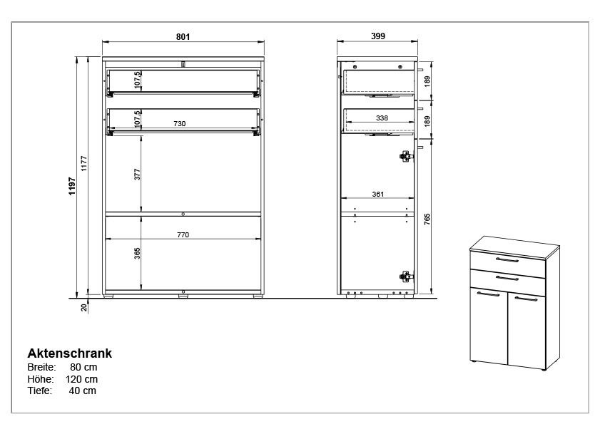 XORA Aktenschrank LEGEND II