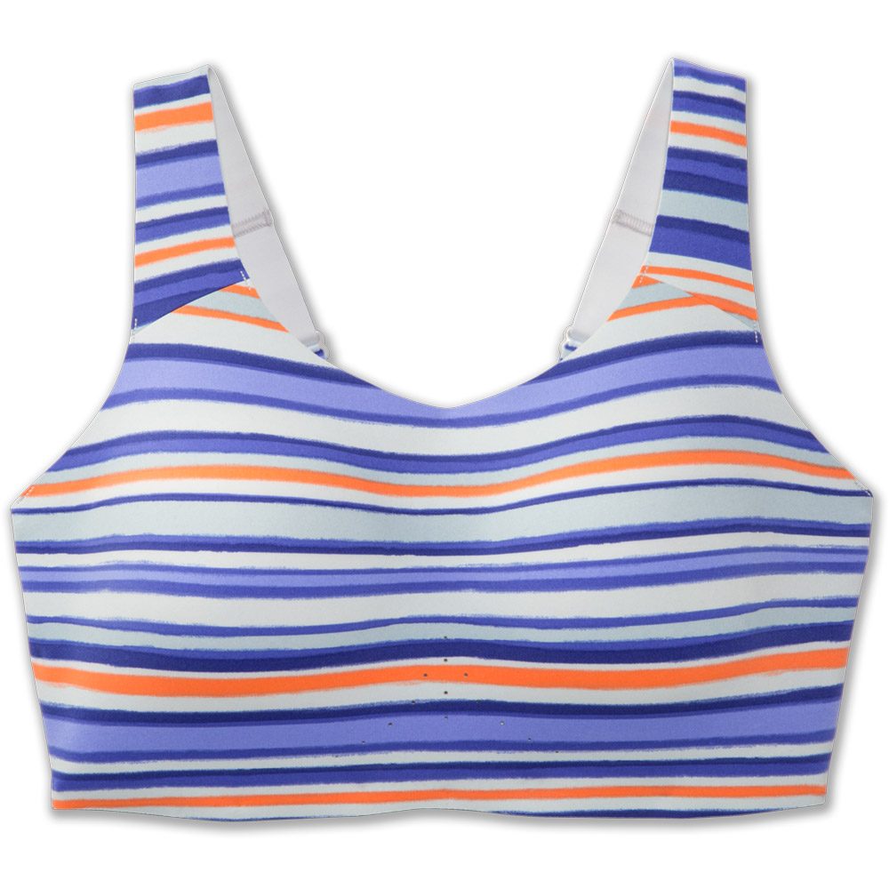 Brooks Dare Scoopback Sport-BH Damen multi stripe ash