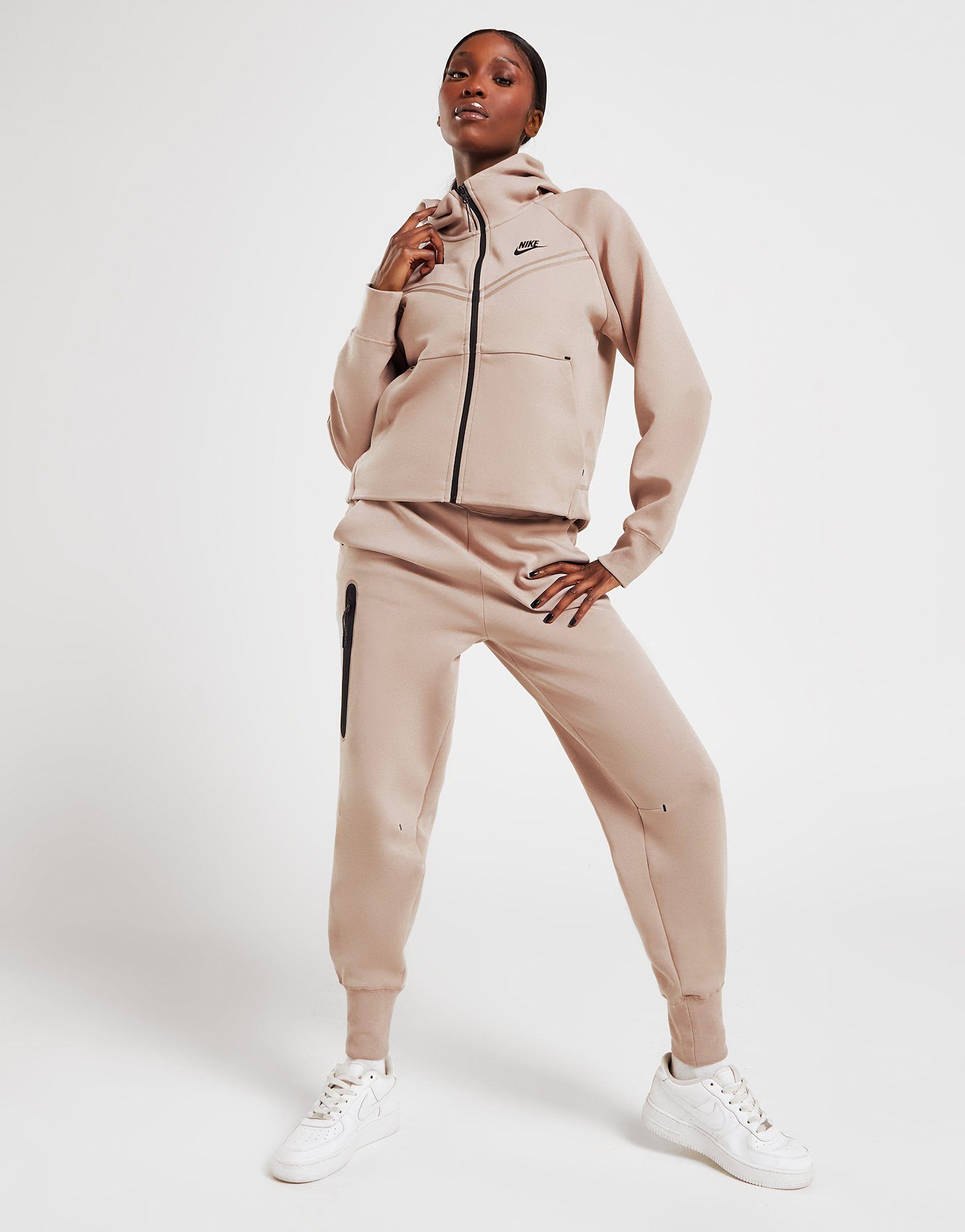 Nike Sweat à capuche en polaire avec fermeture éclair Tech