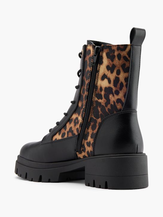 Catwalk Schnür-Stiefelette Schwarz