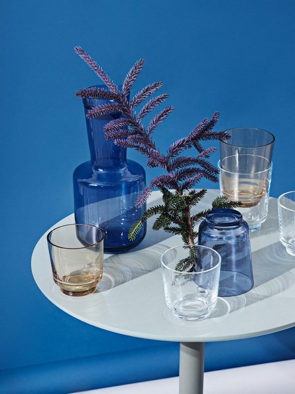 Muuto Raise glas 0.2L set van 2 donkerblauw