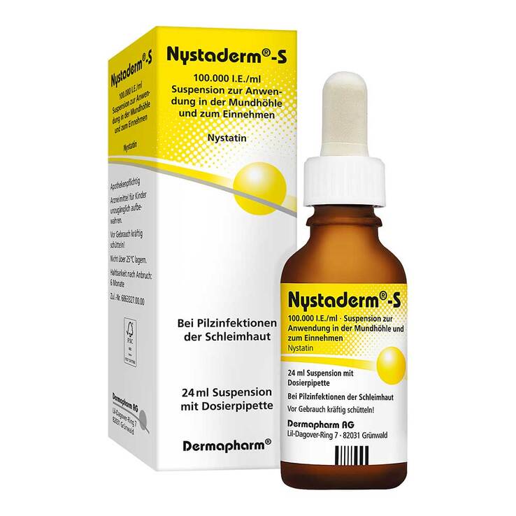 Nystaderm-S Suspension mit Dosierpipette, 24 ml