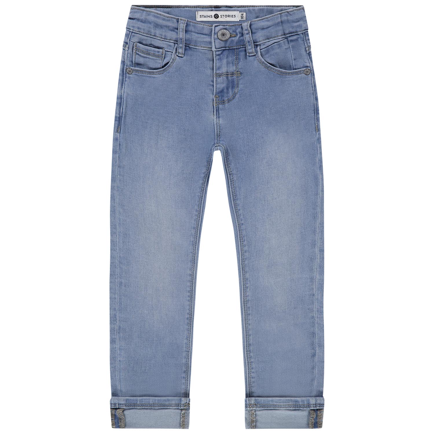 Stains & Stories peuter jeans  effen denim