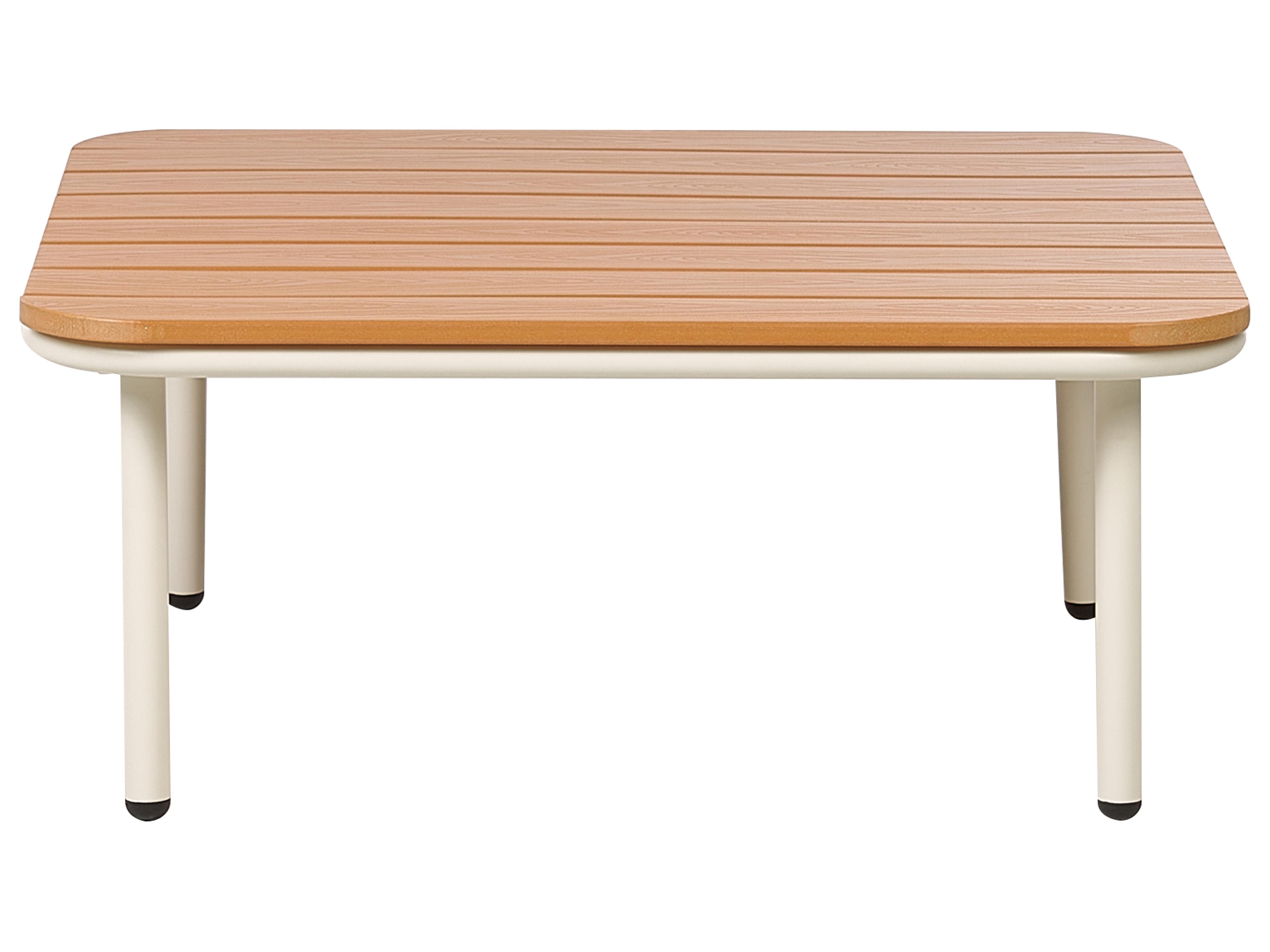 Loungeset met tafel en ottomaan 3-zits SENISE Metaal Grijs