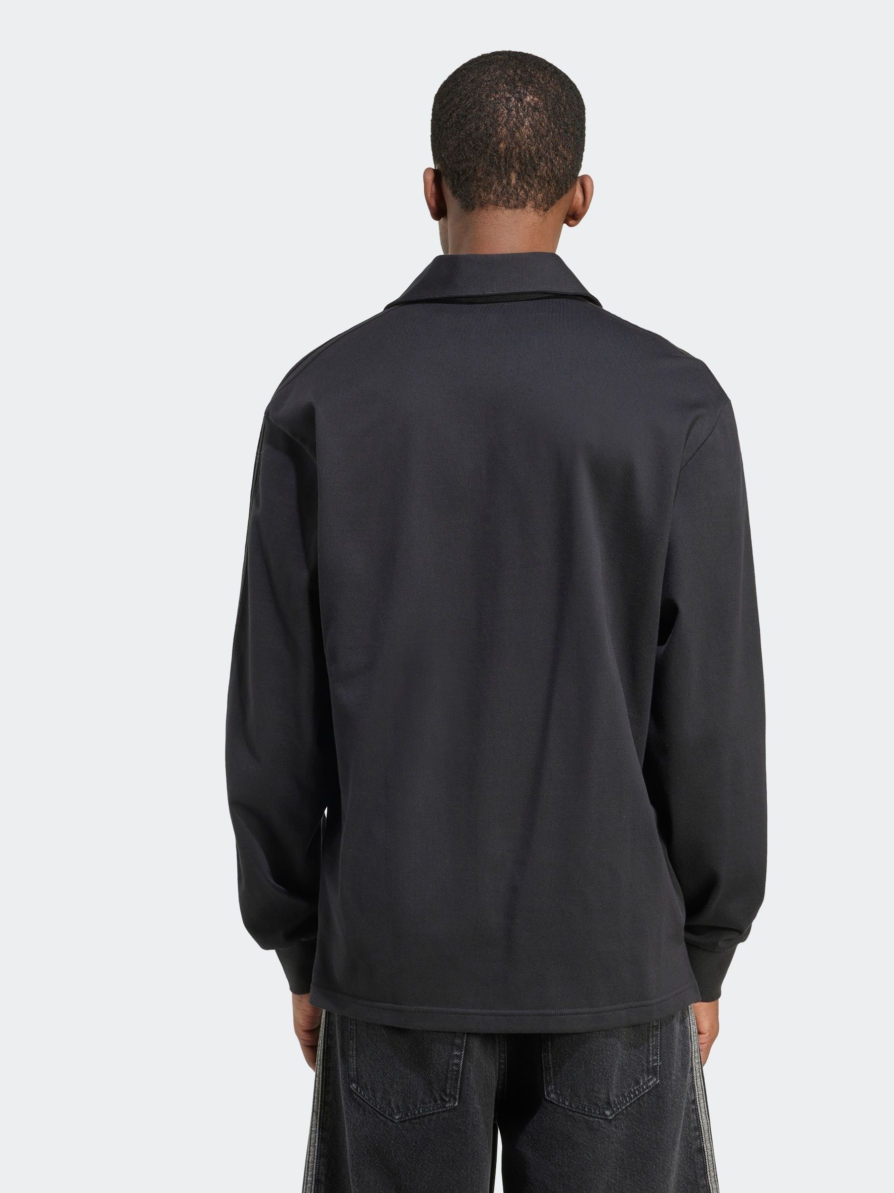 Zwart - adidas Originals Adicolor Rugby poloshirt
