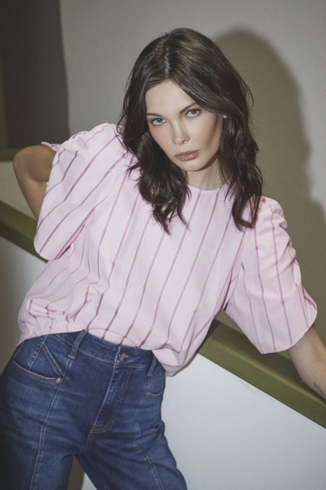 Co´Couture Rosalinacc Stripe Ss Blouse 35876