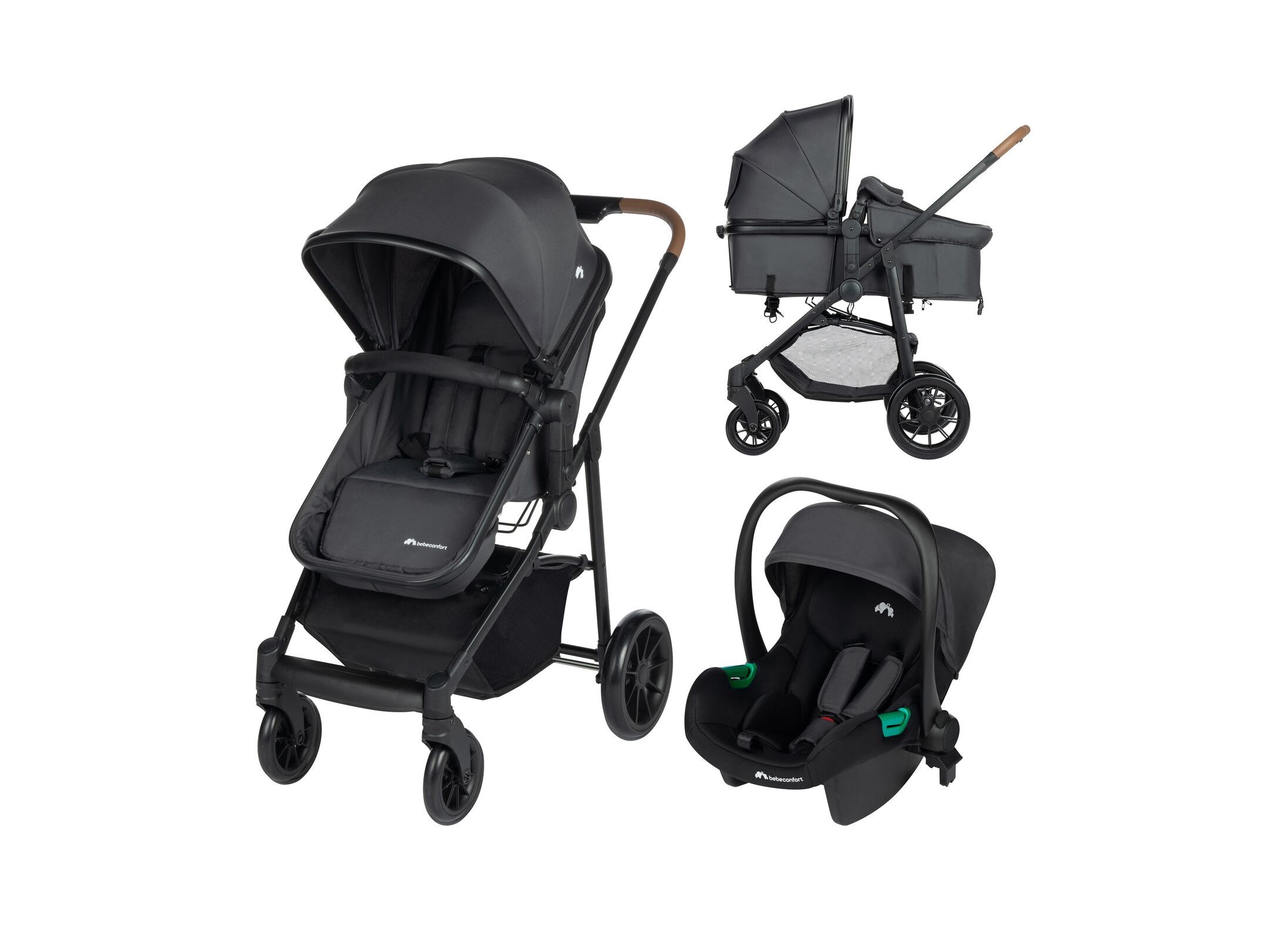 CONJUNTO DE BEBÉ TRIO BÉBÉCONFORT HAZE CINZENTO