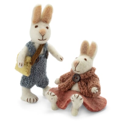 Osterhasen-Puppen Filz