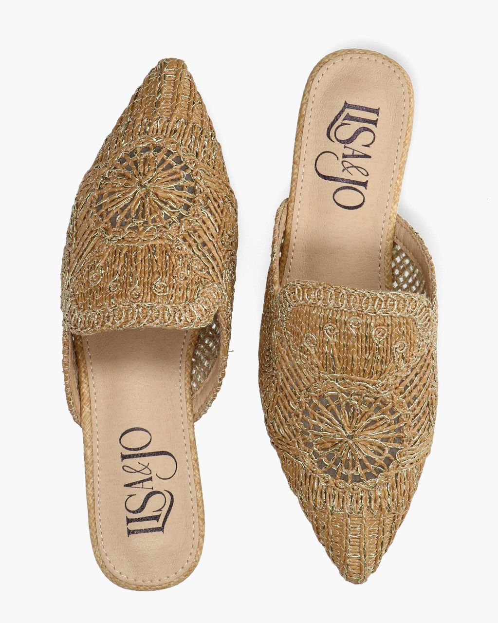 Lisa & Jo Zaray Goud Damesslippers