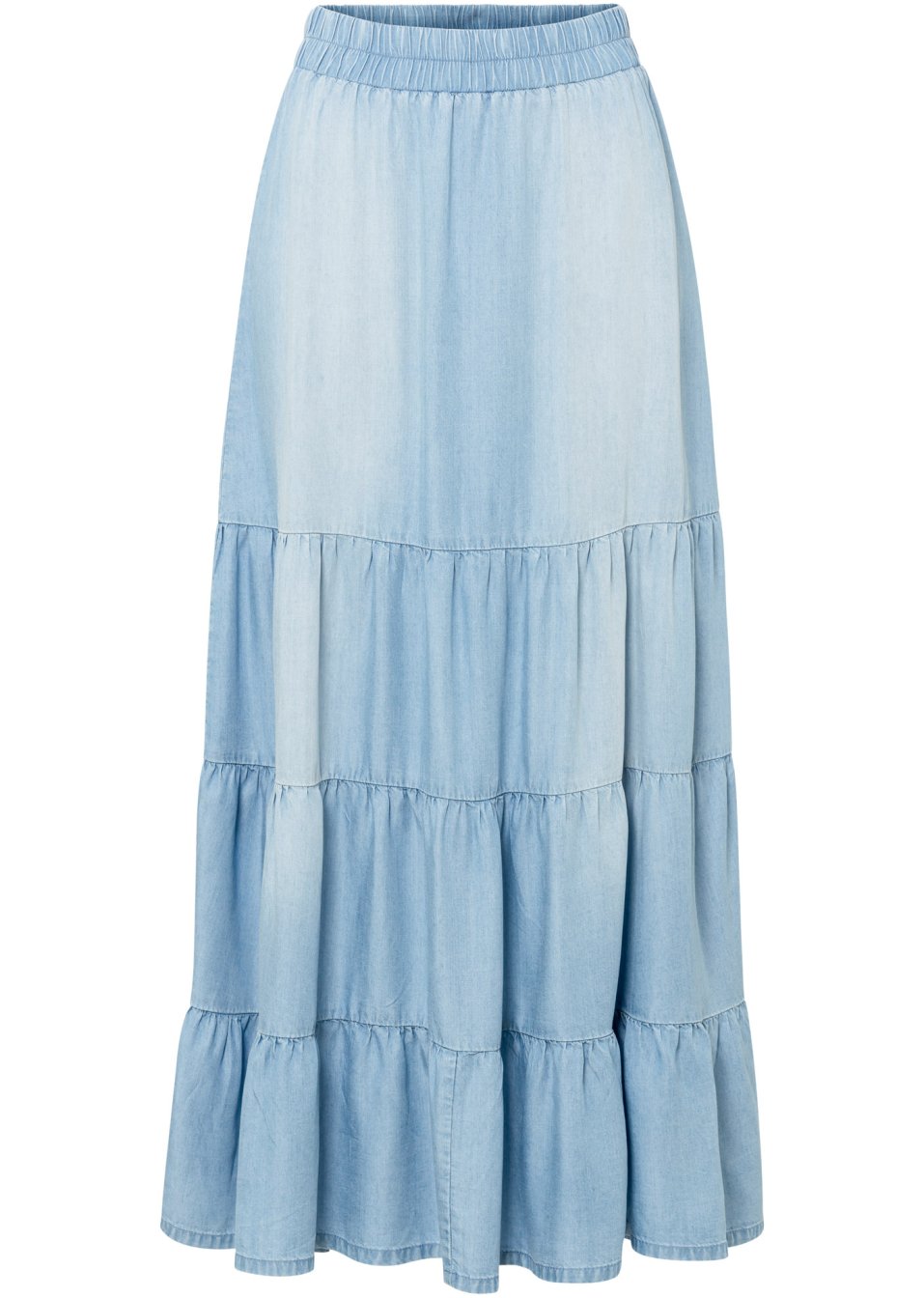 Jupe longue étagée en TENCEL™ Lyocell