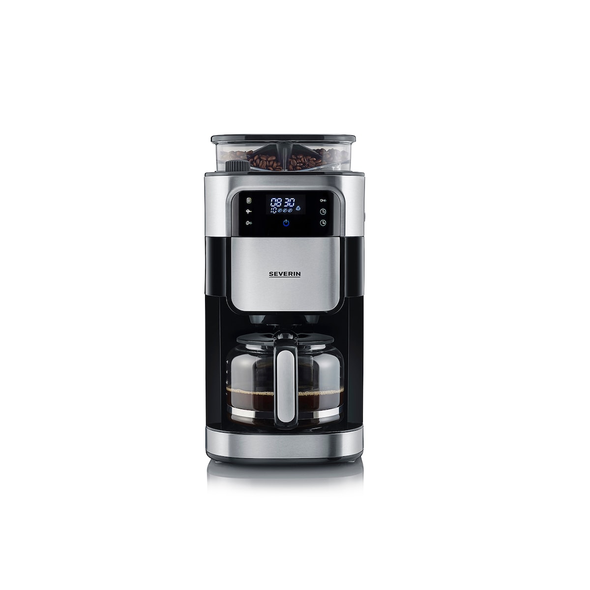 Grinding coffee machine Steel/Black
