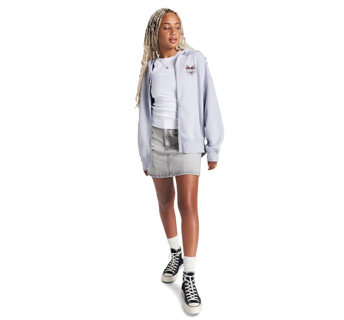 CONVERSE<br>Moletom com Capuz Estampado para Skate