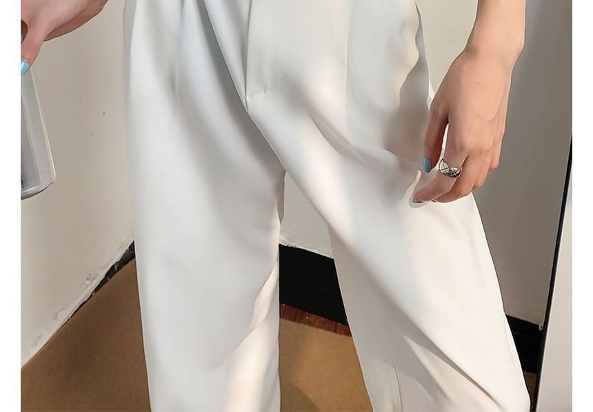 Metticus - High Rise Plain Wide Leg Suitbroek