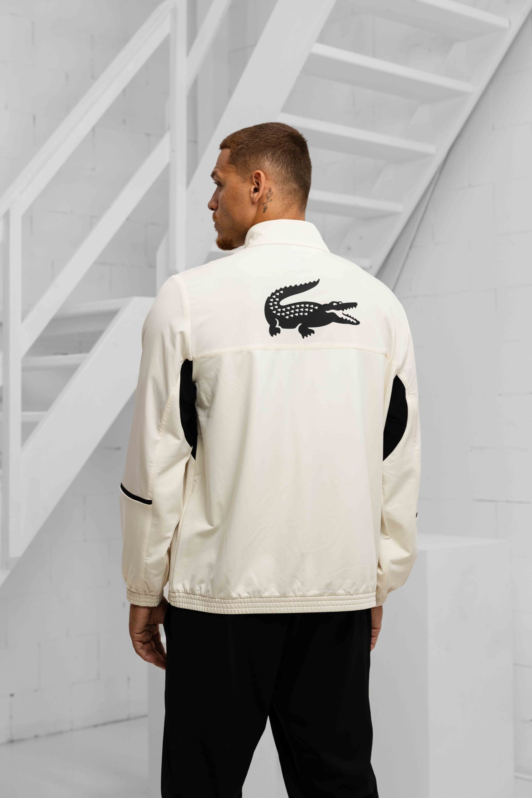 Lacoste Tennis x Daniil Medvedev Trainingspak Heren Beige
