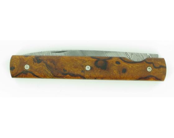 Le Français - Damas - Loupe de Bois de Fer d'Arizona Couteau de Poche par Perceval