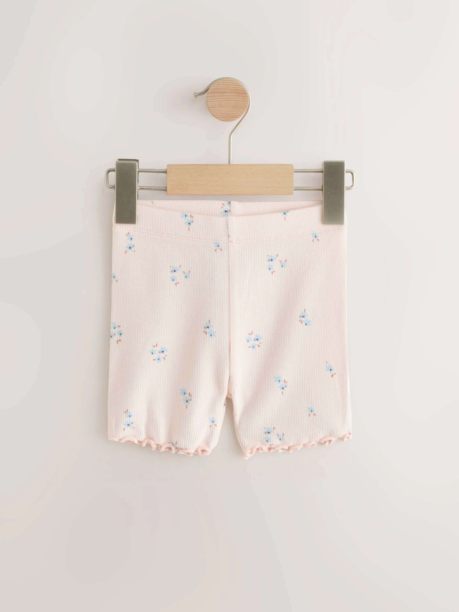 Blauw - Verpakking van 5 geribbelde shorts (3 mnd - 7 jr)