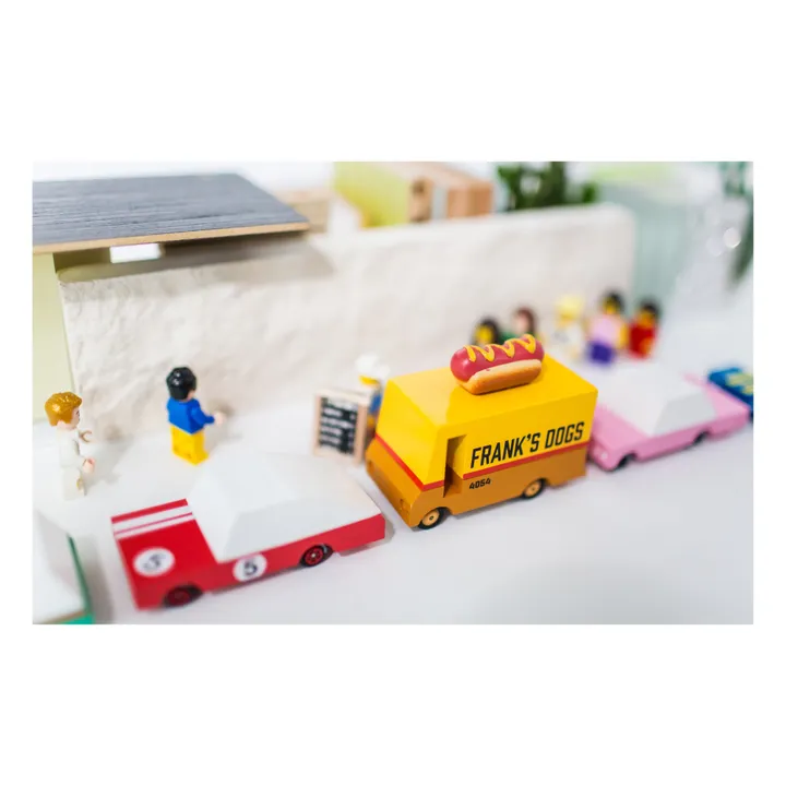 Candylab Voiture Hot Dog en bois