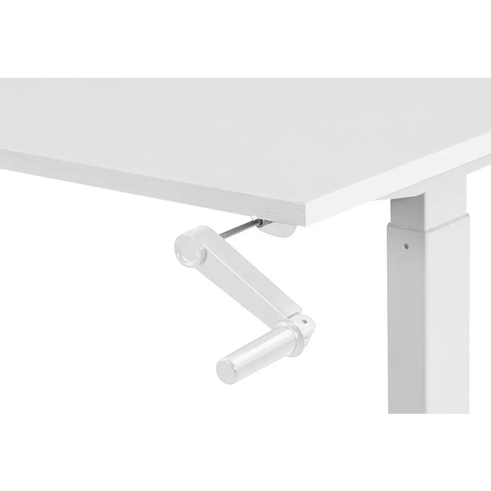 Bureau Homeworx zit/sta handmatig verstelbaar - wit/wit - 75/118x120x70 cm