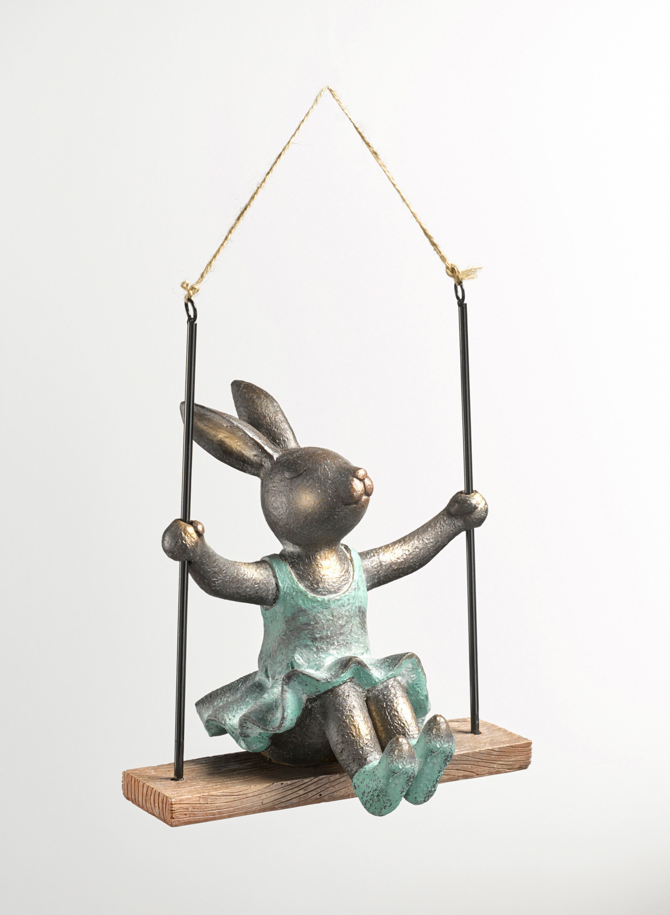 heine home Deko-Figur in antiksilberfarben-mint