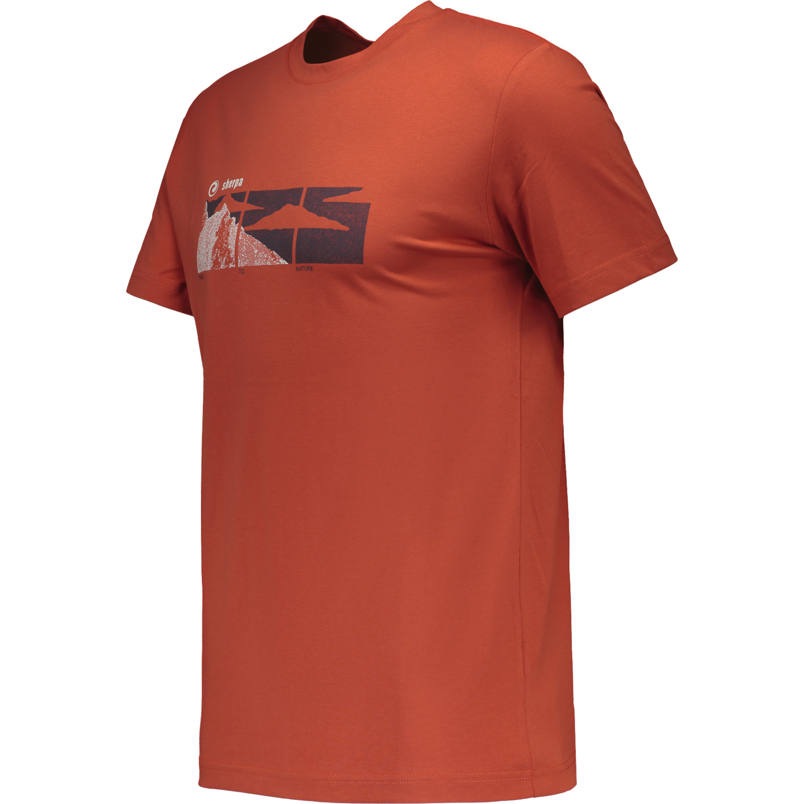 Sherpa Herren-T-Shirt Yongzin S, dunkelorange