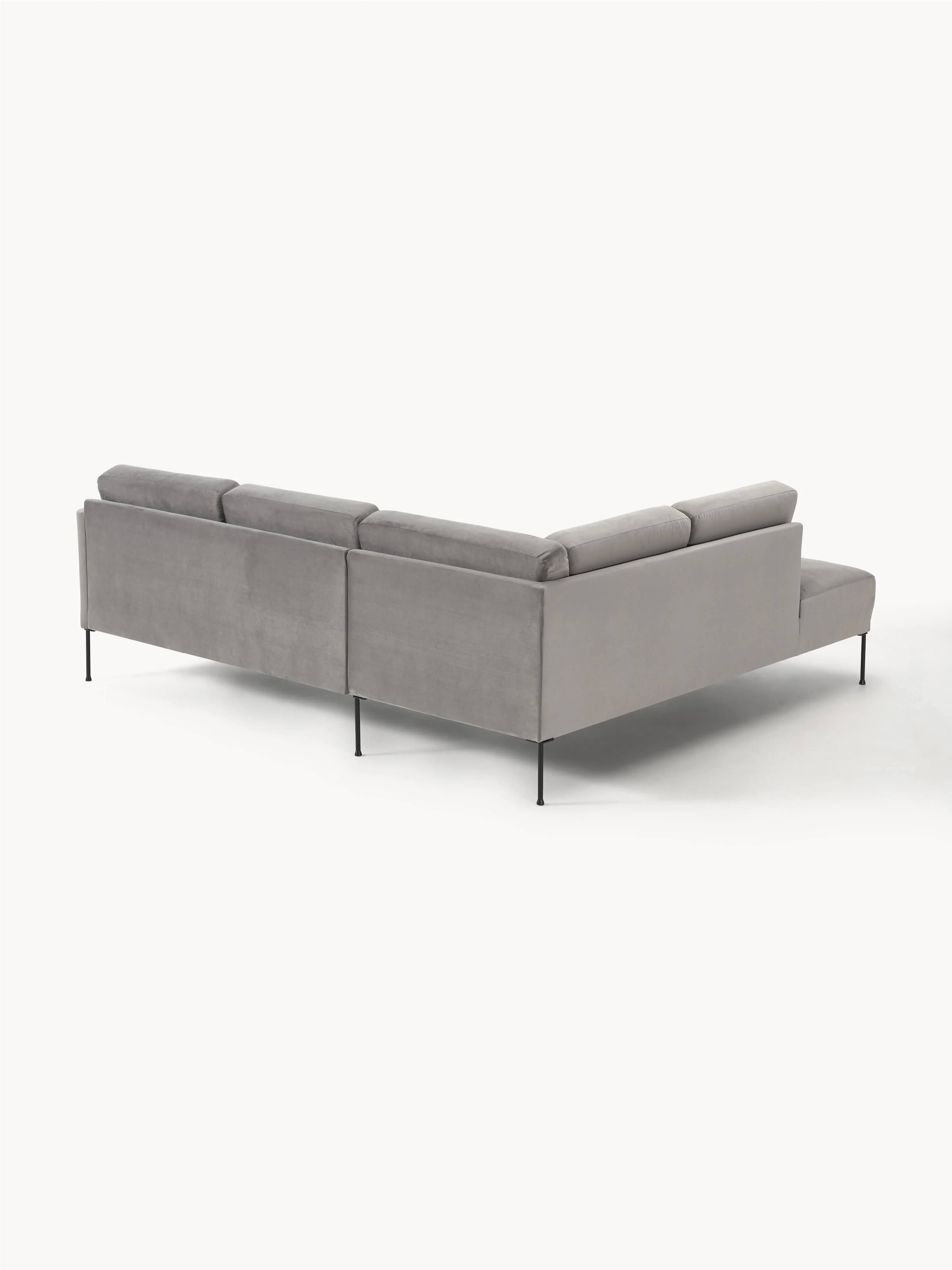 Fluwelen hoekbank Fluente