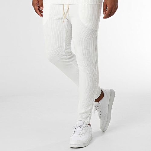 Ensemble Tee Shirt Et Pantalon Jogging Blanc