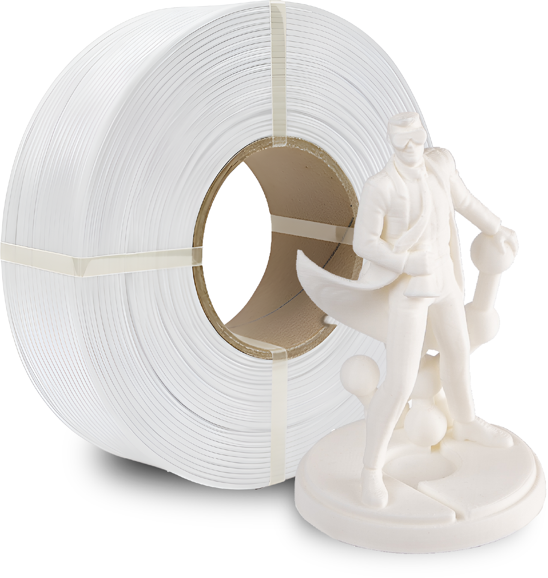 Polymaker  Panchroma™ PLA Refill Cold White, 1,75 mm / 1000 g    High-Speed Filament in Cold White, ohne Spule
