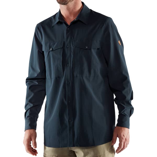 Chemise randonnée FJALLRAVEN ABISKO TREKKING SHIRT M DARK NAVY