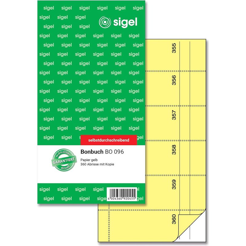 Bloc de bons 'Carnet de bons', 105 x 200 mm, AC