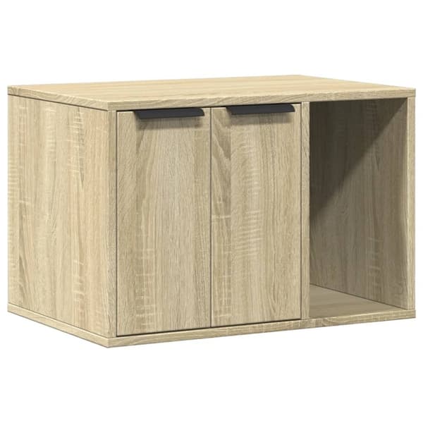 vidaXL Skap til kattetoalett sonoma eik 60x40x40 cm konstruert tre