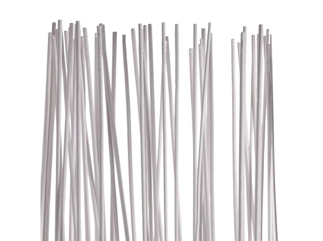 PARAVENT Spike 3 pièces. Bois de saule, pliable weiß
