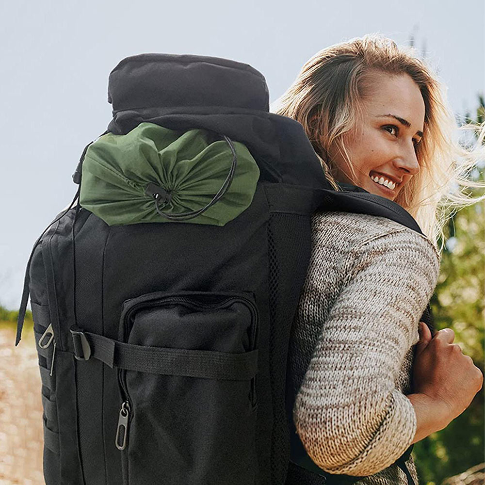 (75L) Outdoor Wander Camping Rucksack Wasserfester Reise Backpack - Schwarz