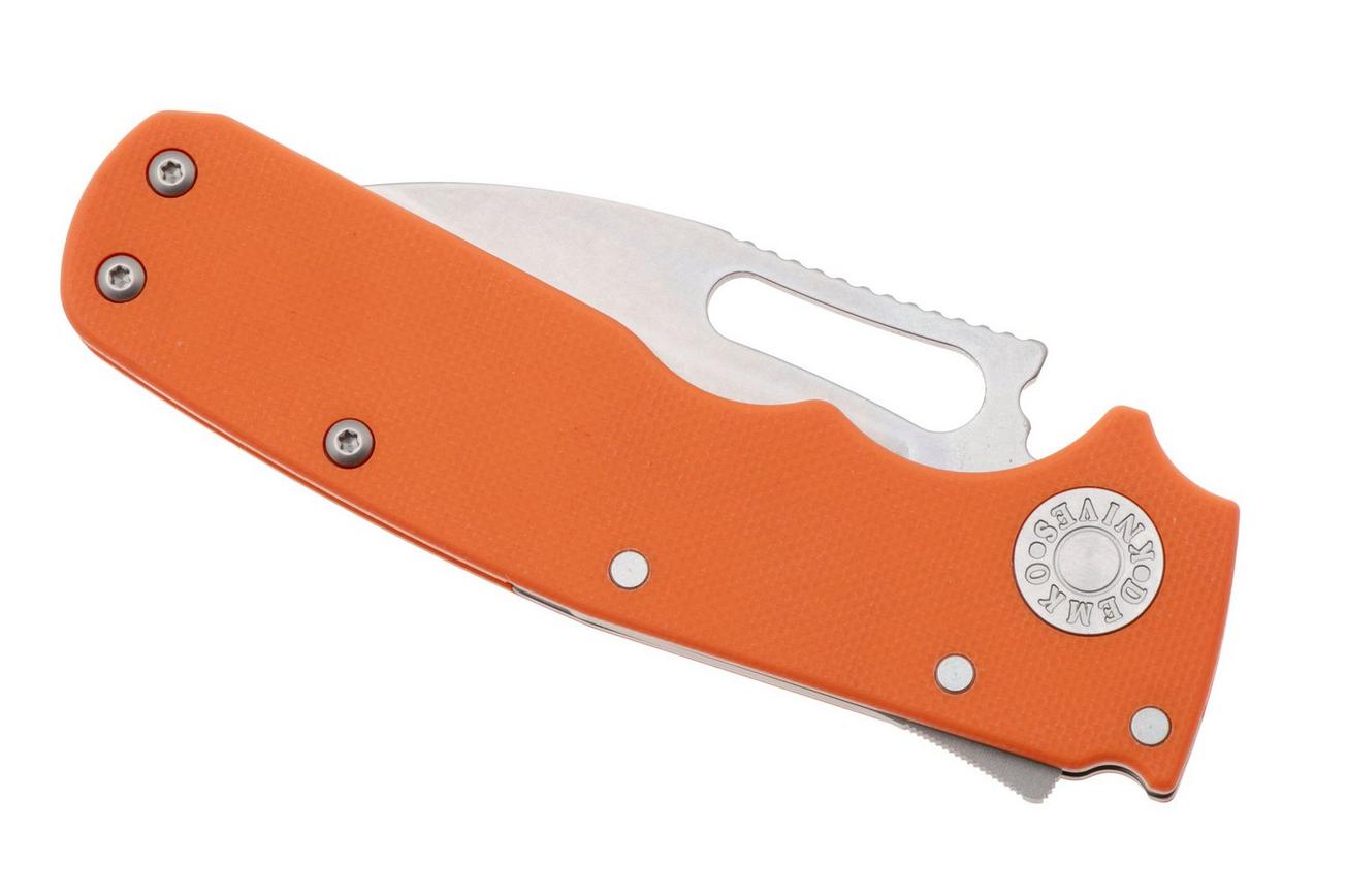 Demko Knives Shark-Cub Shark-Lock Slicer Shark SC-20CV-G10-ORG-SS Orange G10, zakmes