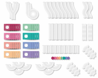 Connetix Magnetiske Byggeklosser Pastel Ball Run Pack 106 Deler