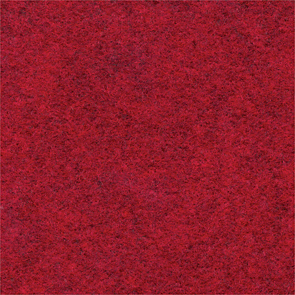 Hobbyfilt - A4 - 210X297 MM - 1,5-2 MM - Meleret - Rød - 10 Ark