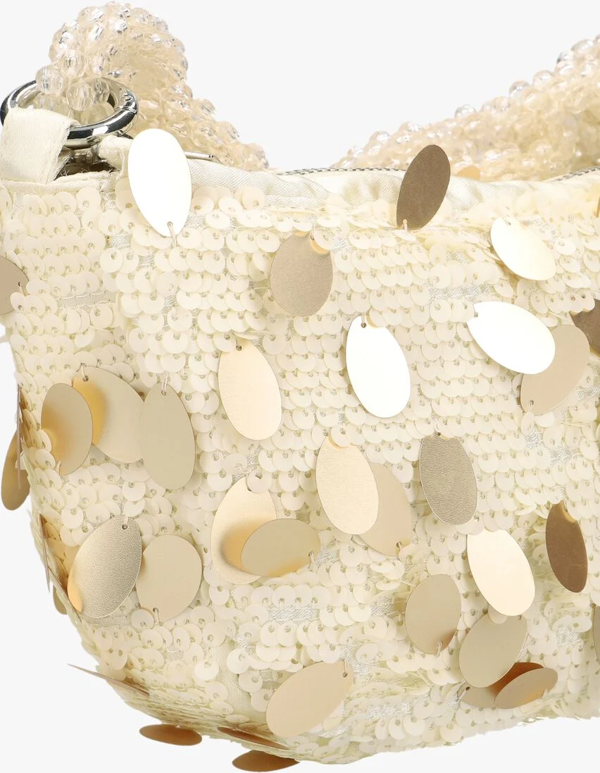 HVISK beige hvisk schoudertas tori sequins