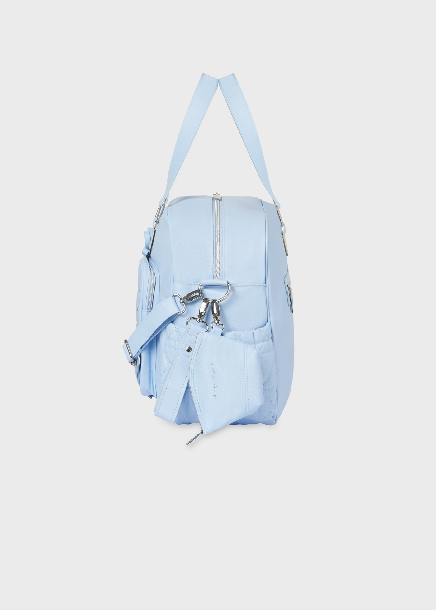 Bolsa de maternidade com laço e porta-chupeta
