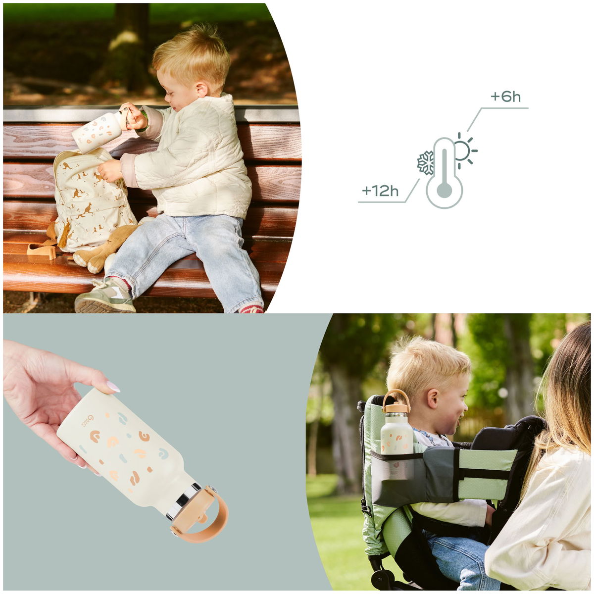 BabymoovBabymoov   Little Explorer Edelstahl Trinkflasche ivory