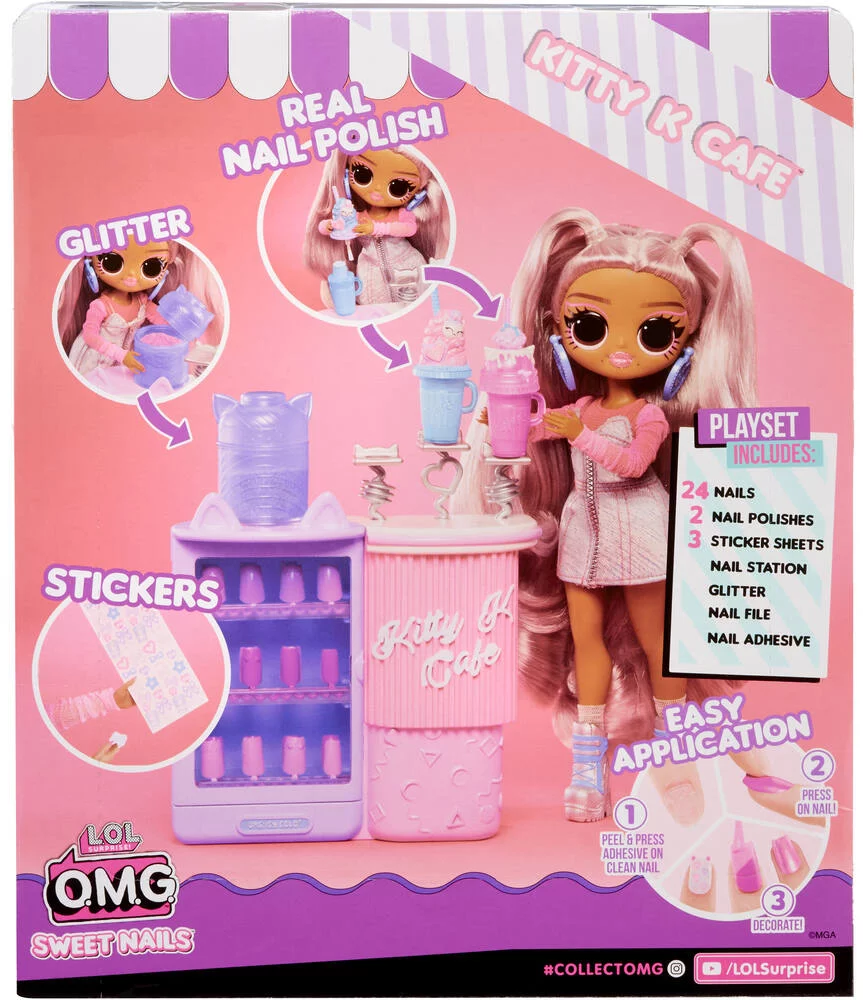 LOL SURPRISE -  OMG SWEET NAILS™ - POUPEE MANNEQUIN KITTY K CAFE 24cm