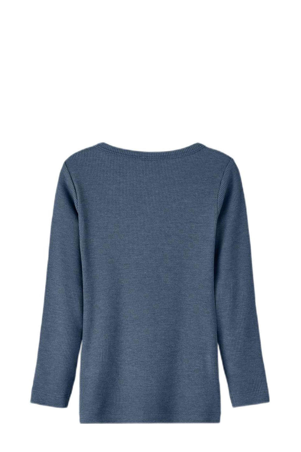 NAME IT longsleeve NMMKAB blauw melange