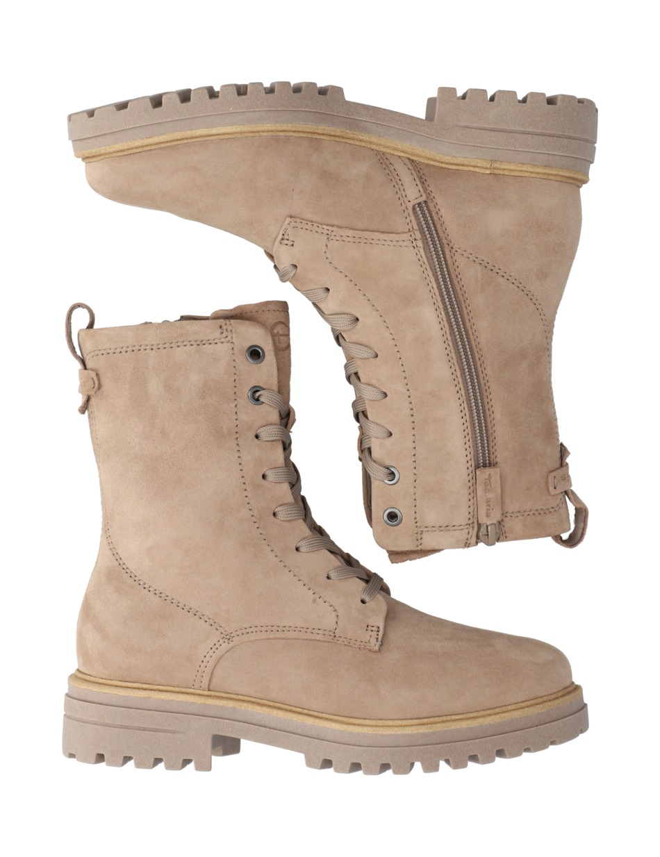 Veloursleder Schnürboot